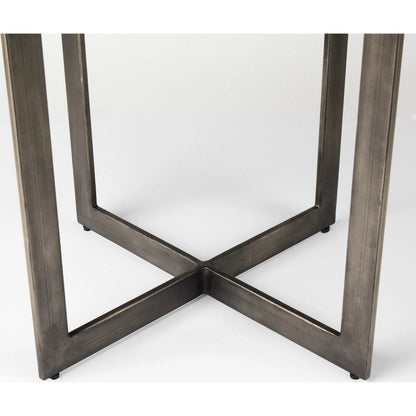 Faye Round Dining Table by Mercana. Made from solid wood in a unique style.