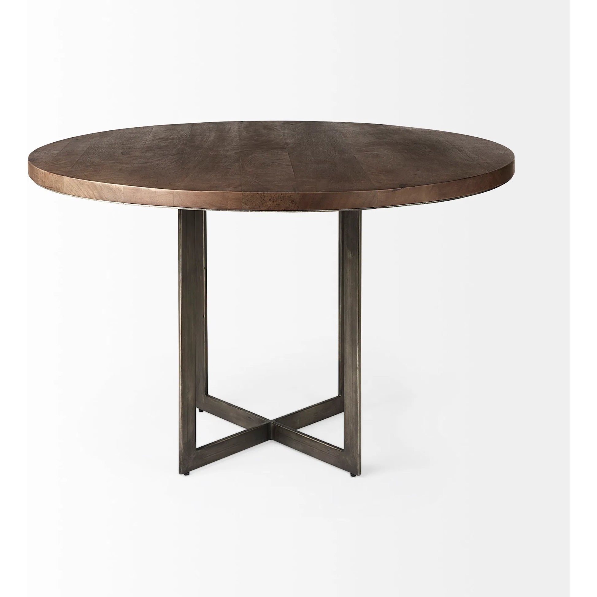 Faye Round Dining Table by Mercana. Made from solid wood in a unique style.