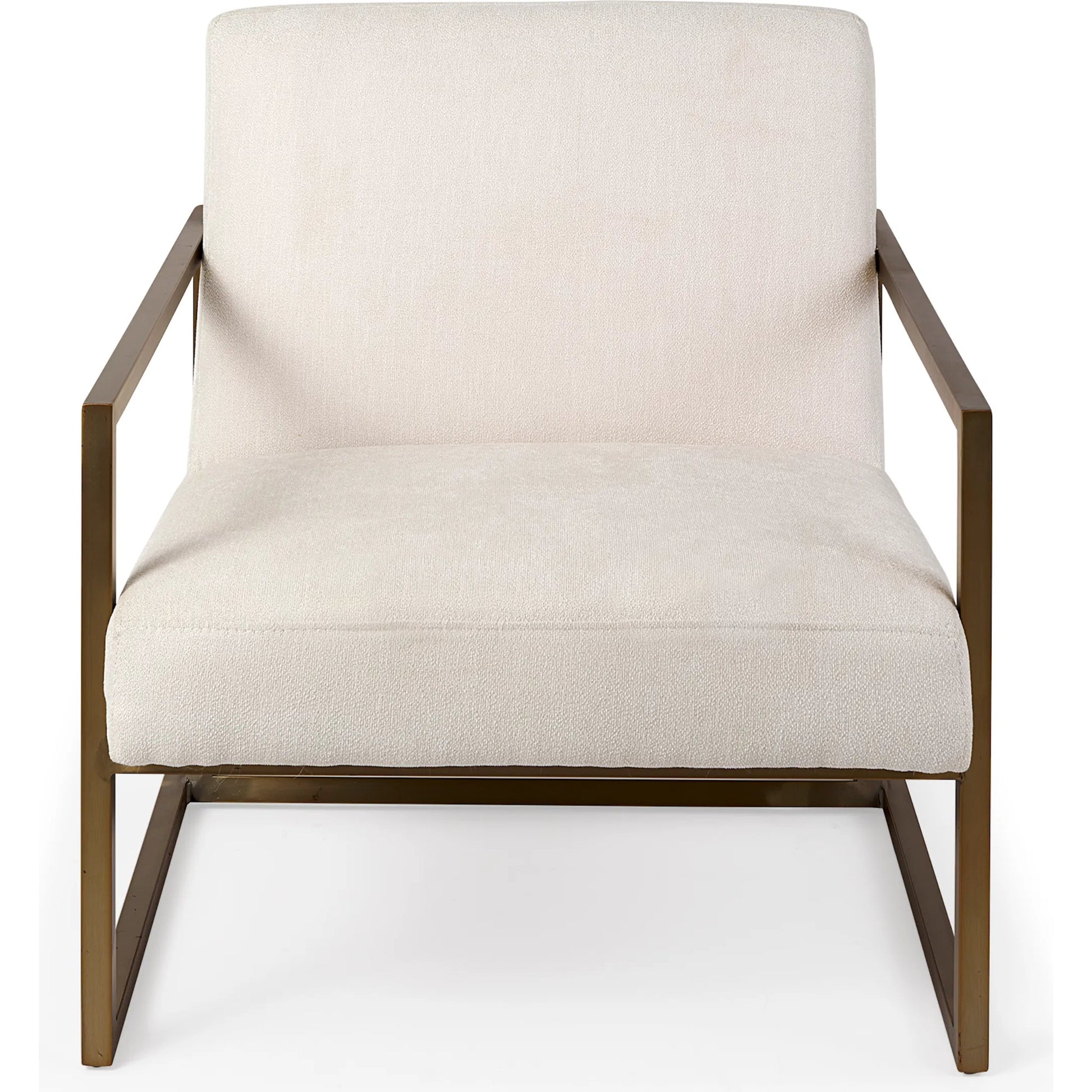 Armelle Upholstered Accent Chair by Mercana in gray. Made from fabric, metal in a transitional style.
