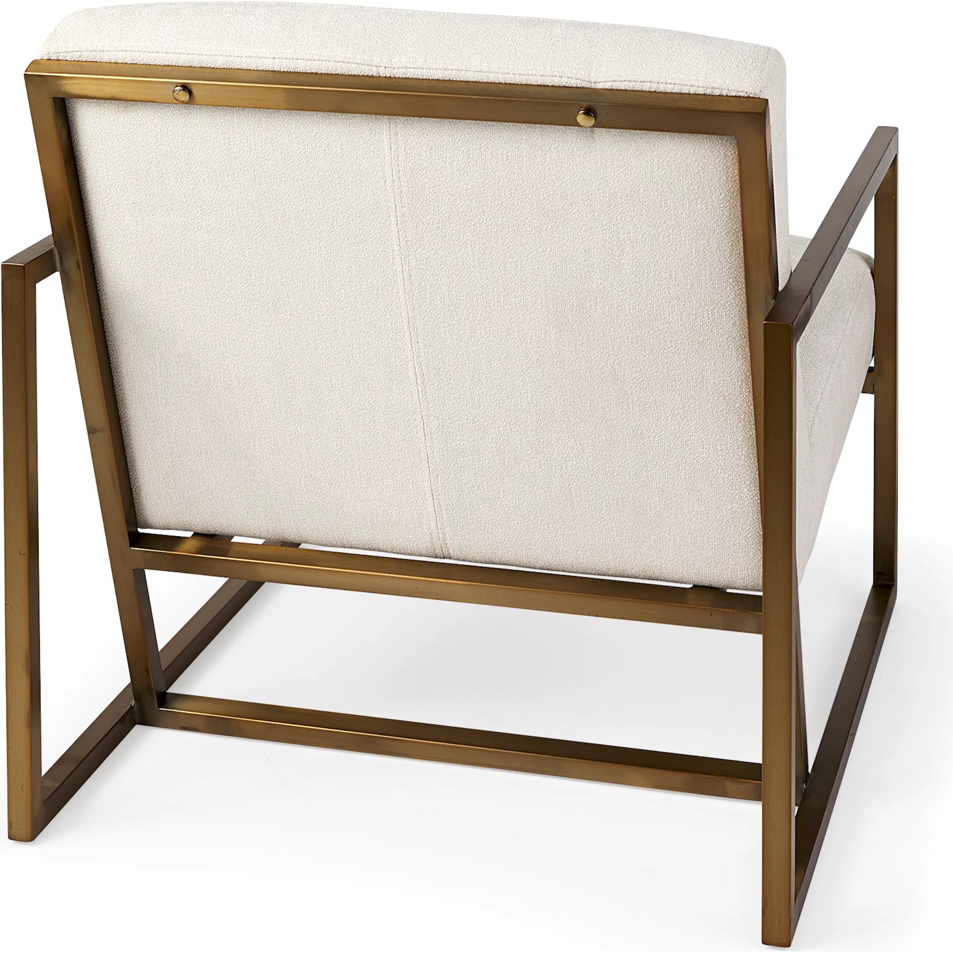 Armelle Upholstered Accent Chair by Mercana in gray. Made from fabric, metal in a transitional style.