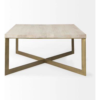 Faye Coffee Table by Mercana. Made from solid wood in a transitional style.