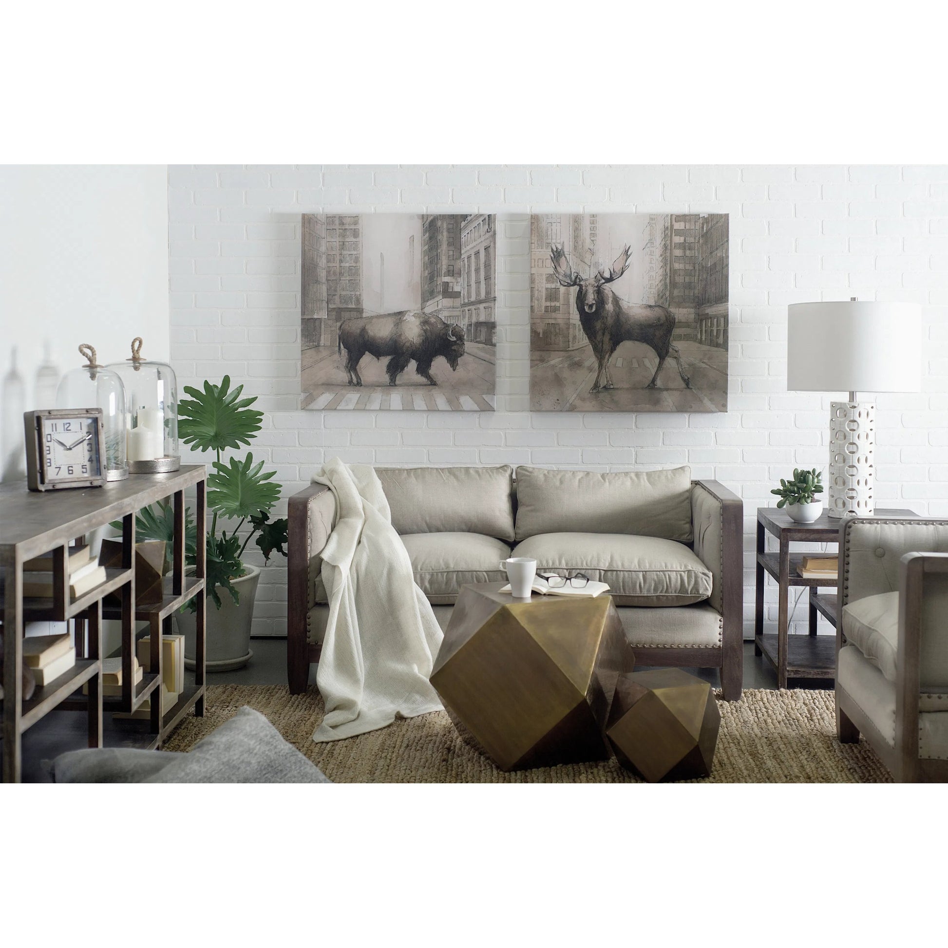 Wright End/Side Table by Mercana in brown. Made from unique in a eclectic & global style.