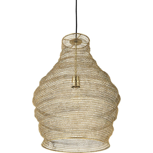 Halyco Pendant Light by Mercana in gold. Made from metal in a unique style.