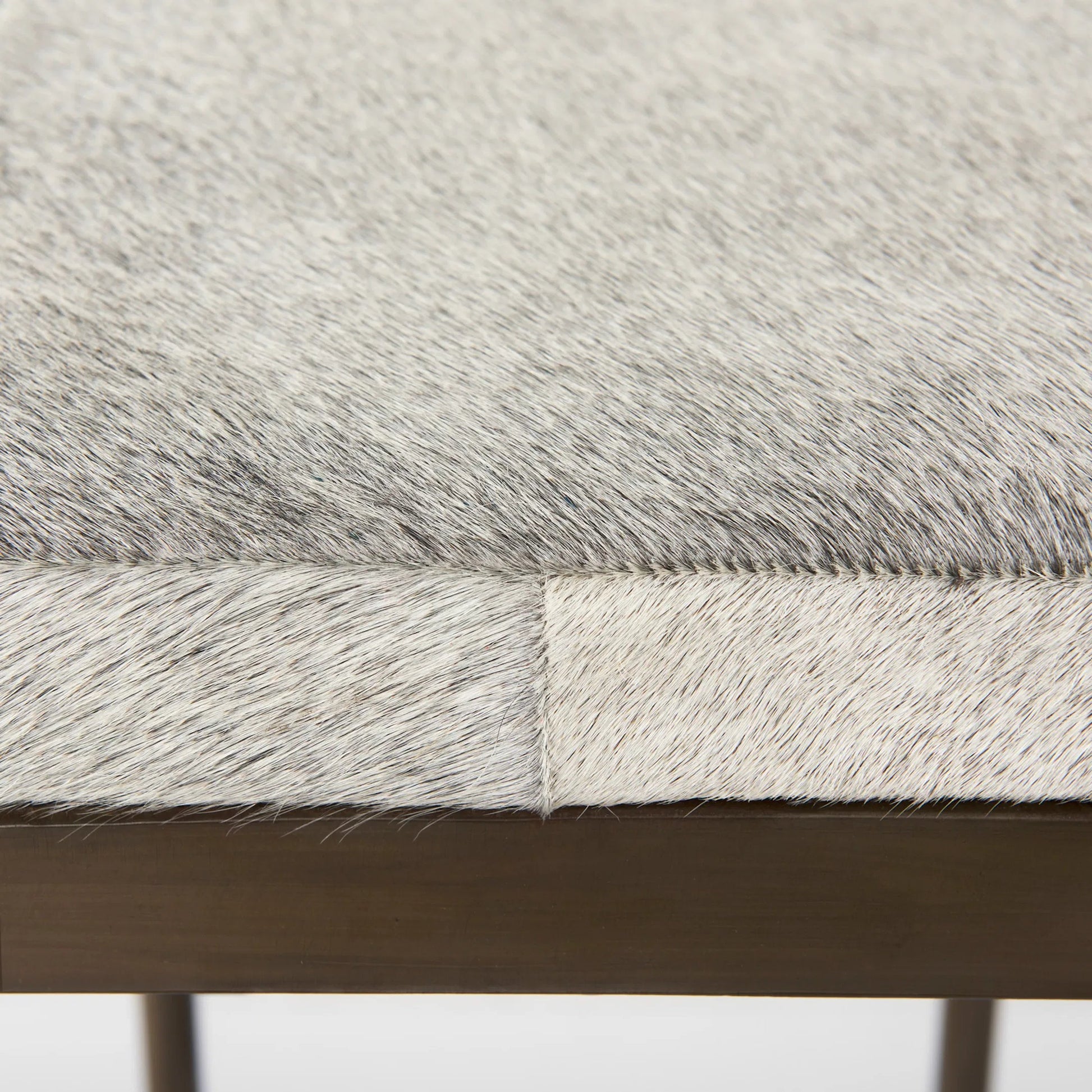 Millie Hide Seat Bar/Counter Stool by Mercana. Made from metal in a unique style.