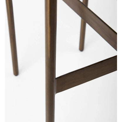 Millie Hide Seat Bar/Counter Stool by Mercana. Made from metal in a unique style.