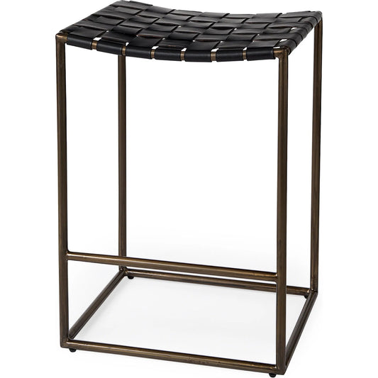 Clarissa Leather Seat Bar/Counter Stool by Mercana. Made from unique in a unique style.