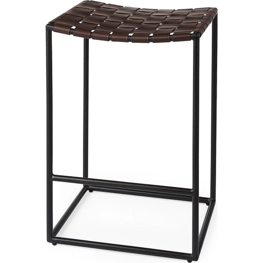 Clarissa Leather Seat Bar/Counter Stool by Mercana. Made from unique in a unique style.