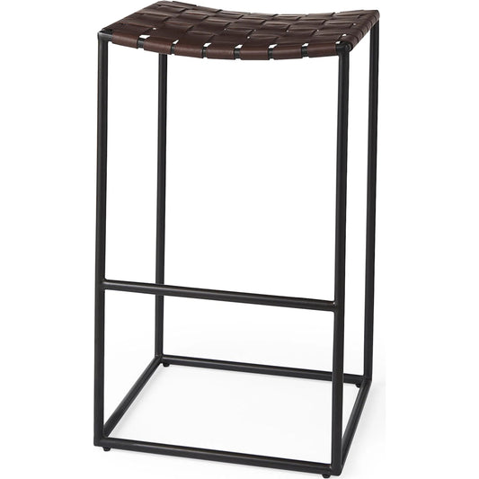 Clarissa Leather Seat Bar/Counter Stool by Mercana. Made from unique in a unique style.