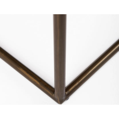 Clarissa Bench by Mercana. Made from leather, metal in a traditional style.