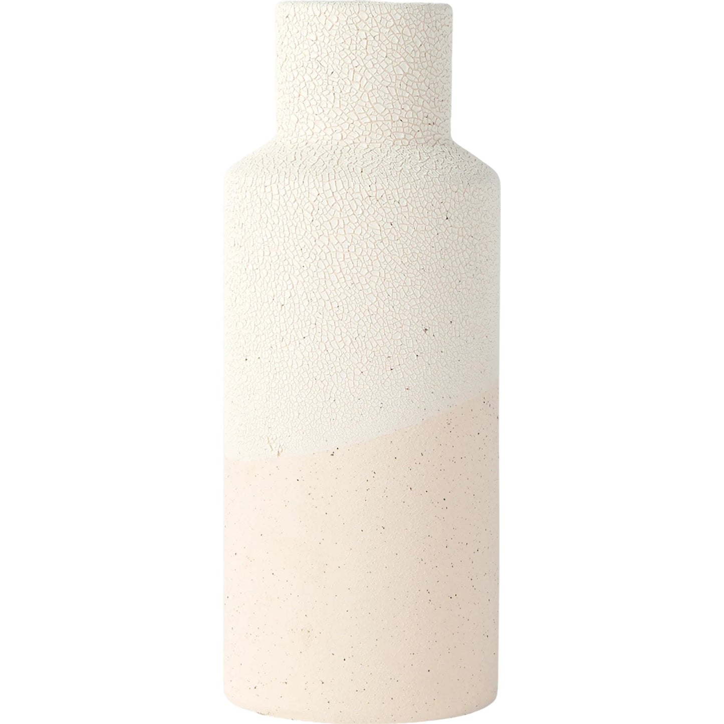 007 SI-2369549 | Primary Silo | Salar Gourd Crackled Vase by Mercana in cream. Made from ceramic in a modern style.