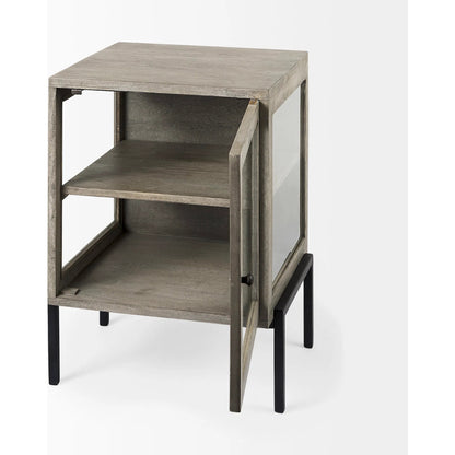Arelius End Table by Mercana. Made from solid wood in a transitional style.