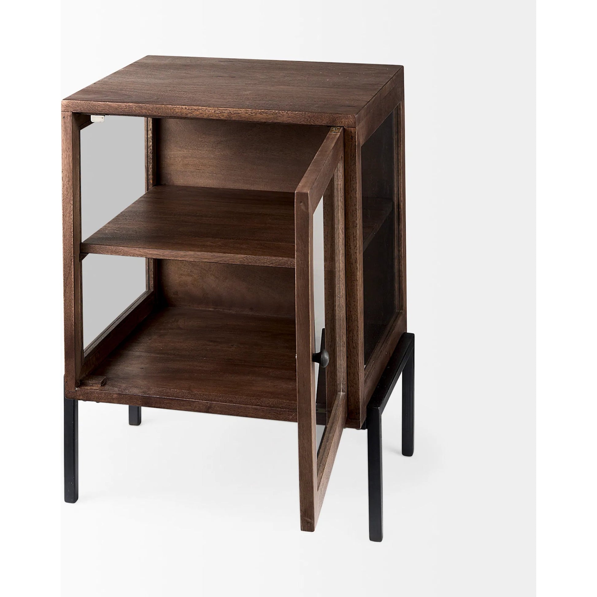 Arelius End Table by Mercana. Made from solid wood in a transitional style.