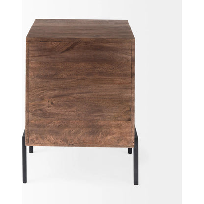 Arelius End Table by Mercana. Made from solid wood in a transitional style.