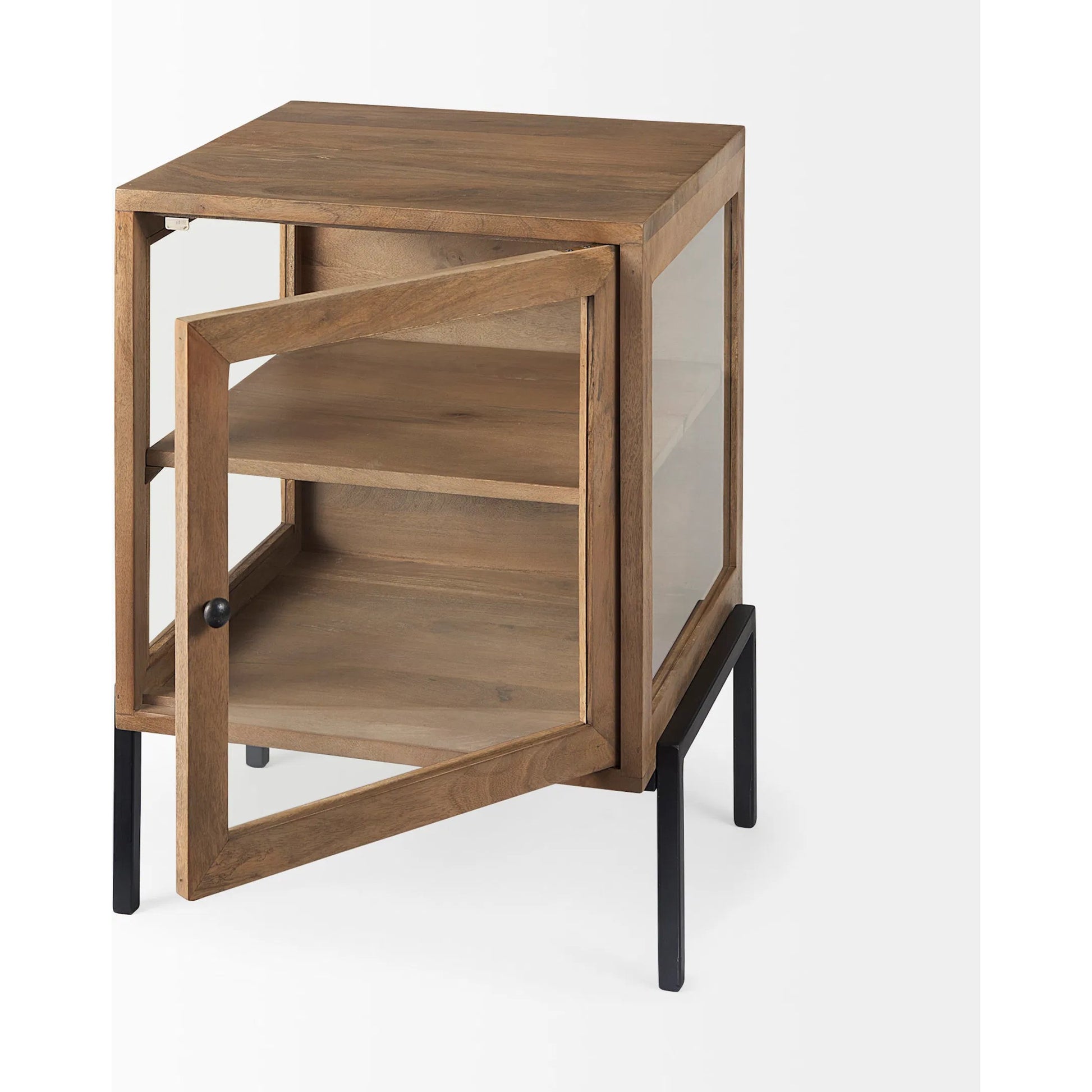 Arelius End Table by Mercana. Made from solid wood in a transitional style.