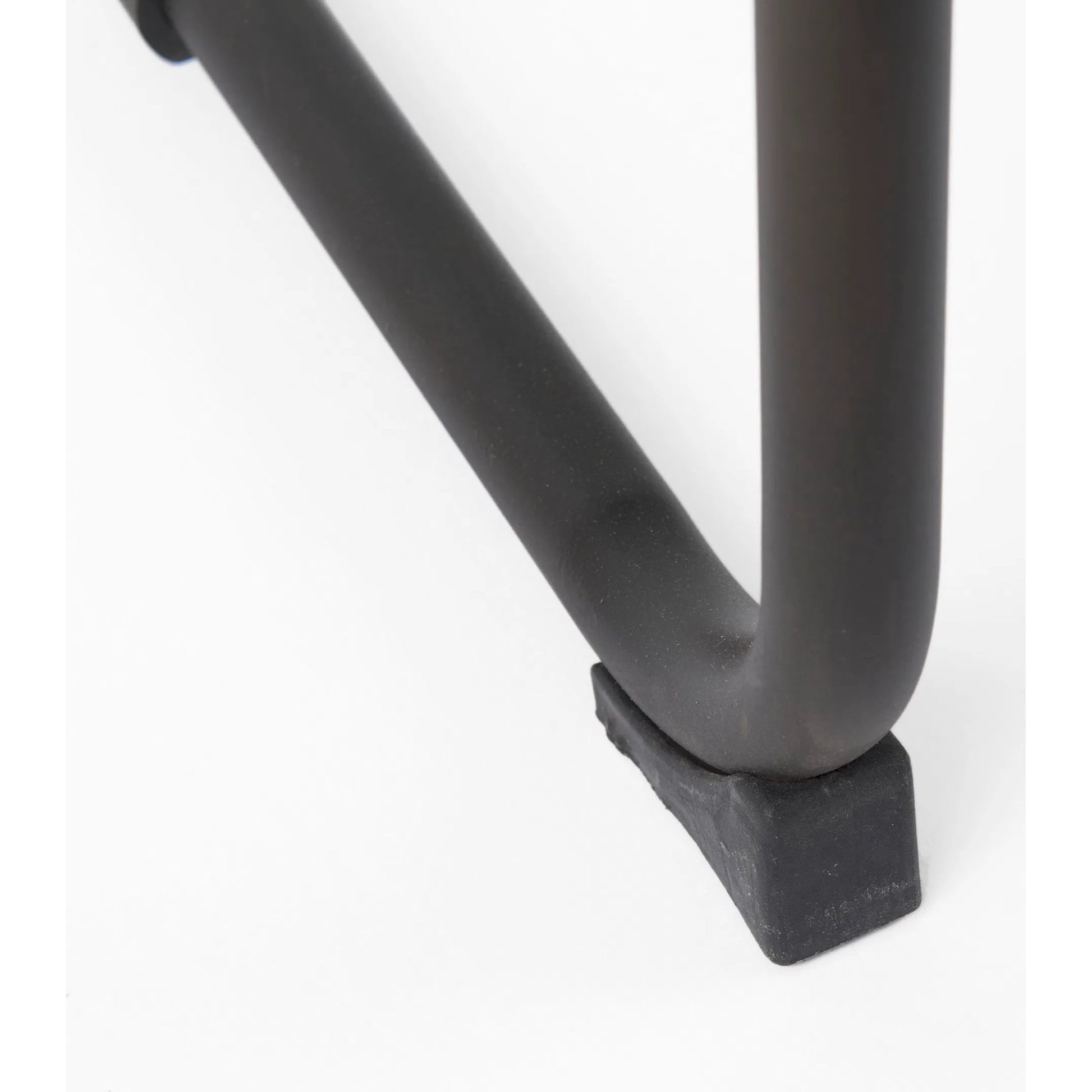 Berbick Leather Seat Counter Stool by Mercana. Made from leather, iron in a unique style.