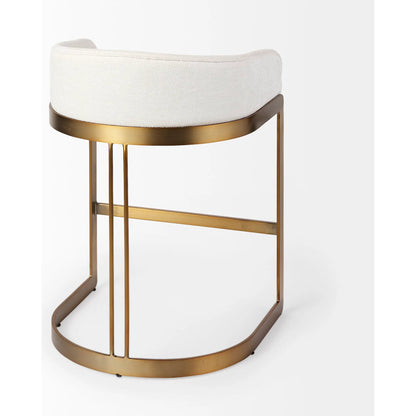 Hollyfield Counter Stool by Mercana. Made from metal in a transitional style.