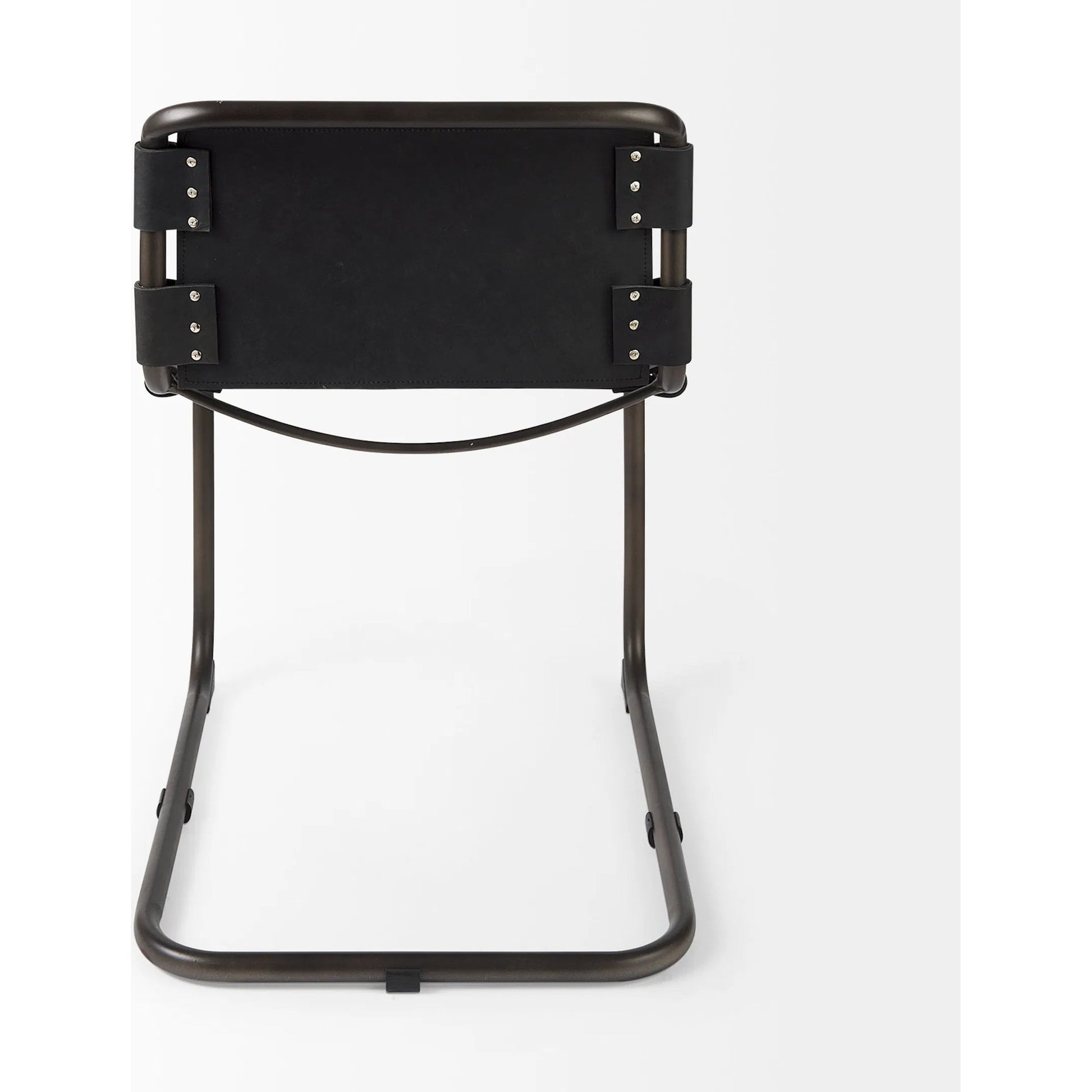 Berbick Dining Chair by Mercana. Made from leather, iron in a unique style.