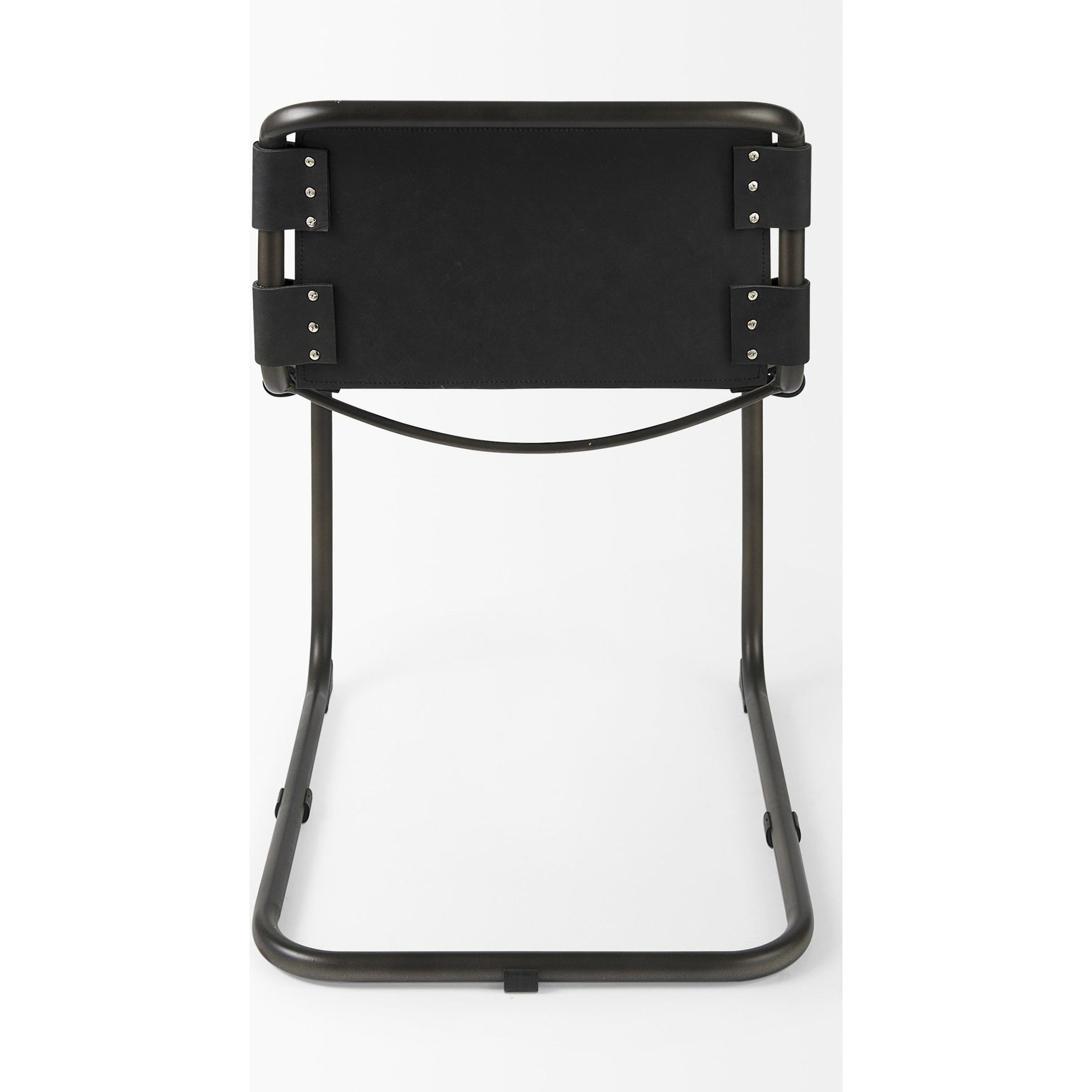 Berbick Dining Chair by Mercana. Made from leather, iron in a unique style.