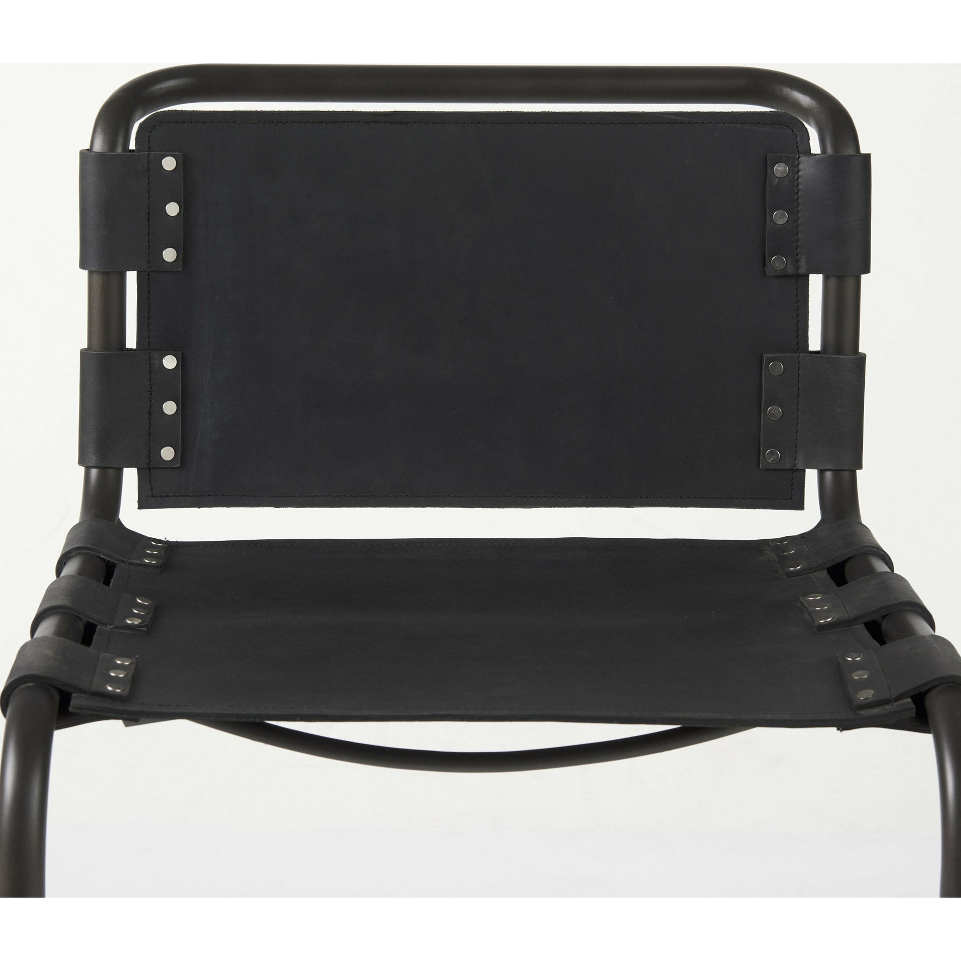 Berbick Dining Chair by Mercana. Made from leather, iron in a unique style.