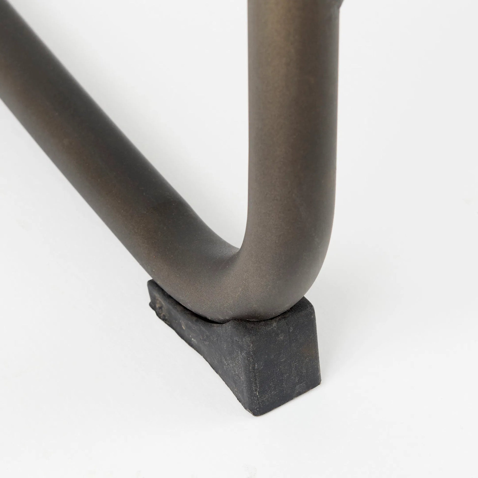 Berbick Leather Seat Counter Stool by Mercana. Made from leather, iron in a unique style.