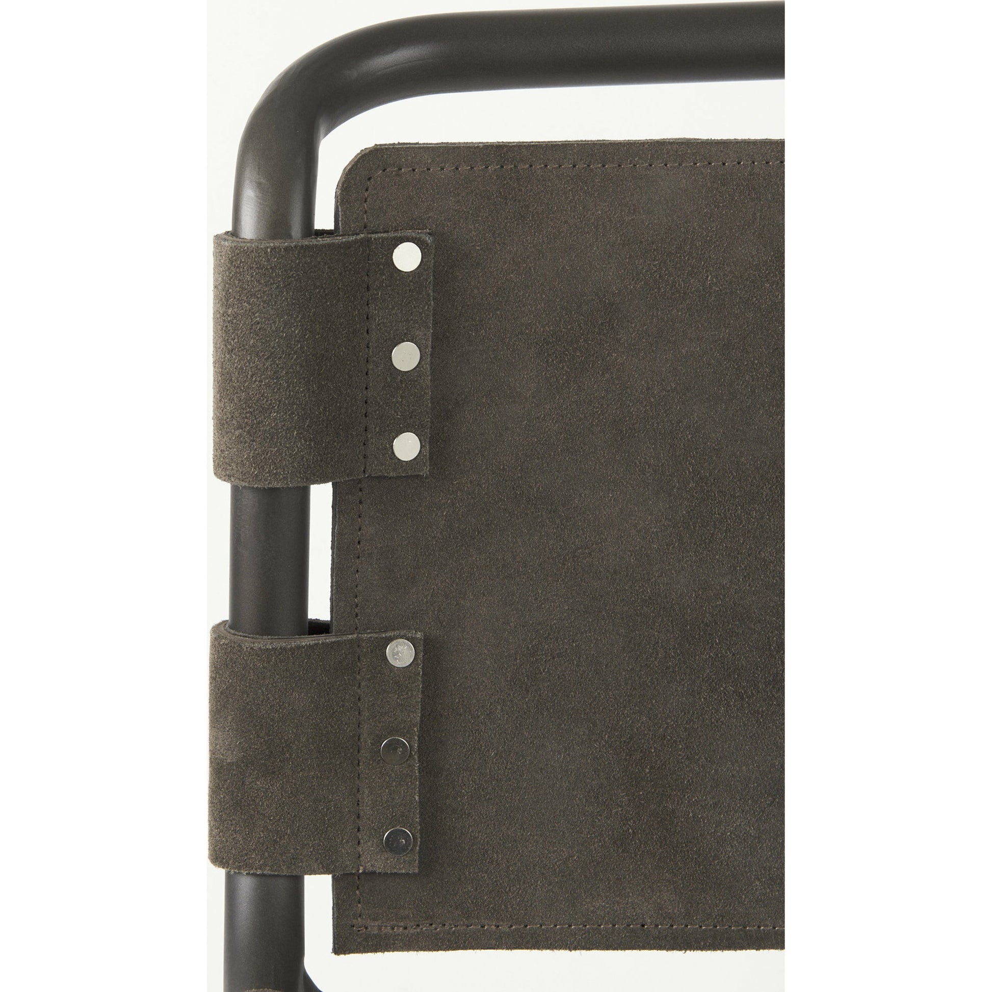 Berbick Leather Seat Counter Stool by Mercana. Made from leather, iron in a unique style.