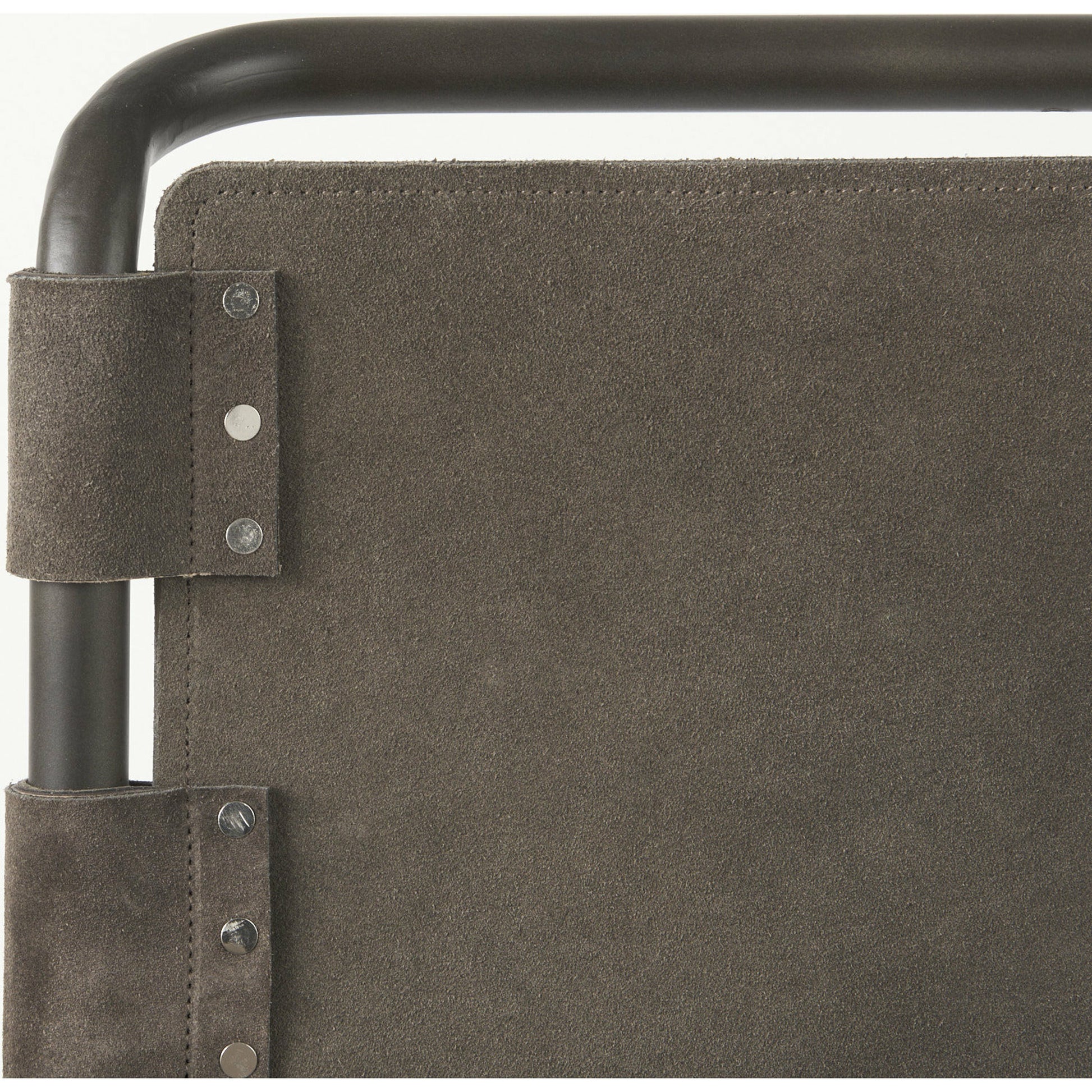 Berbick Leather Seat Bar Stool by Mercana. Made from leather, iron in a rustic style.