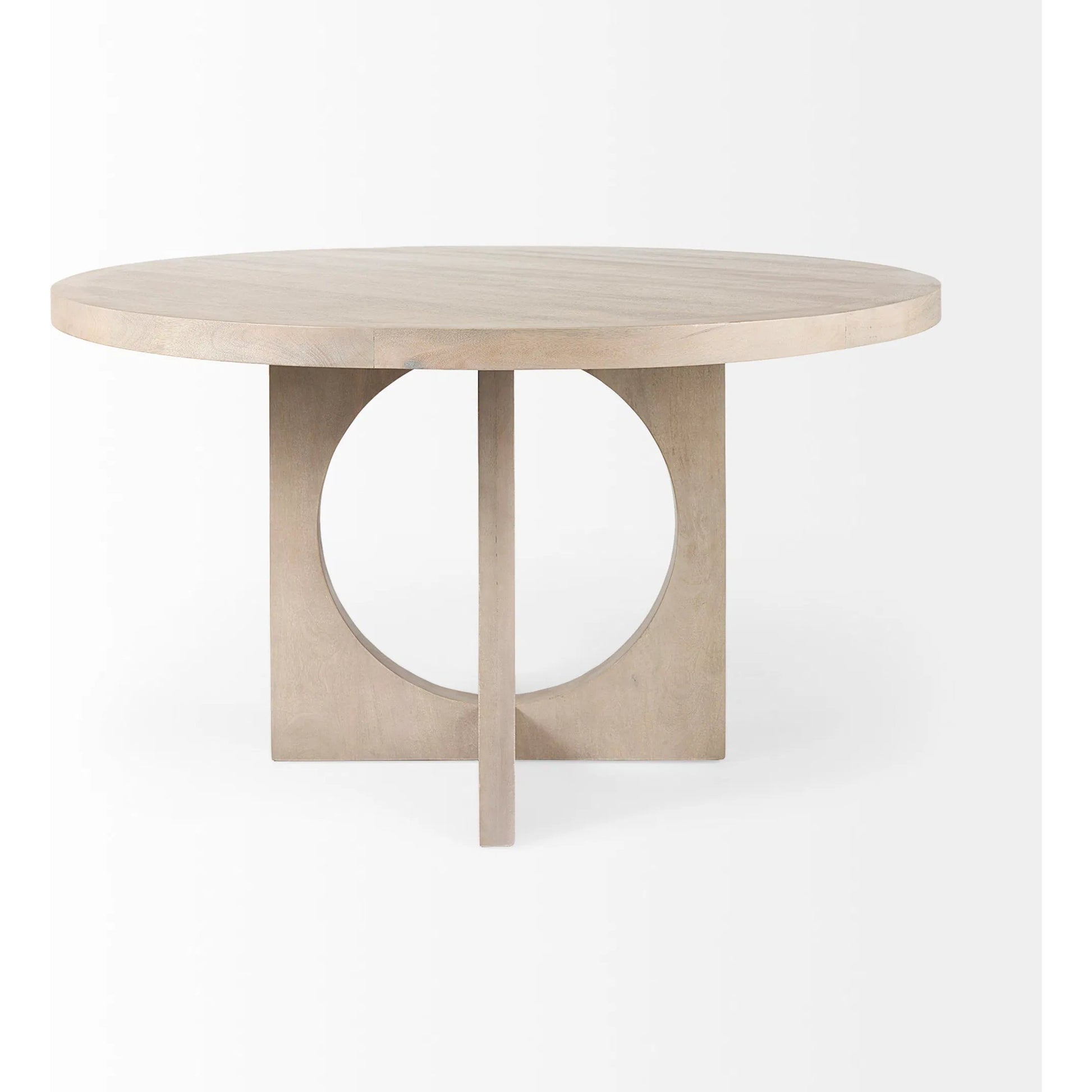 Liesl Dining Table by Mercana. Made from solid wood in a transitional style.