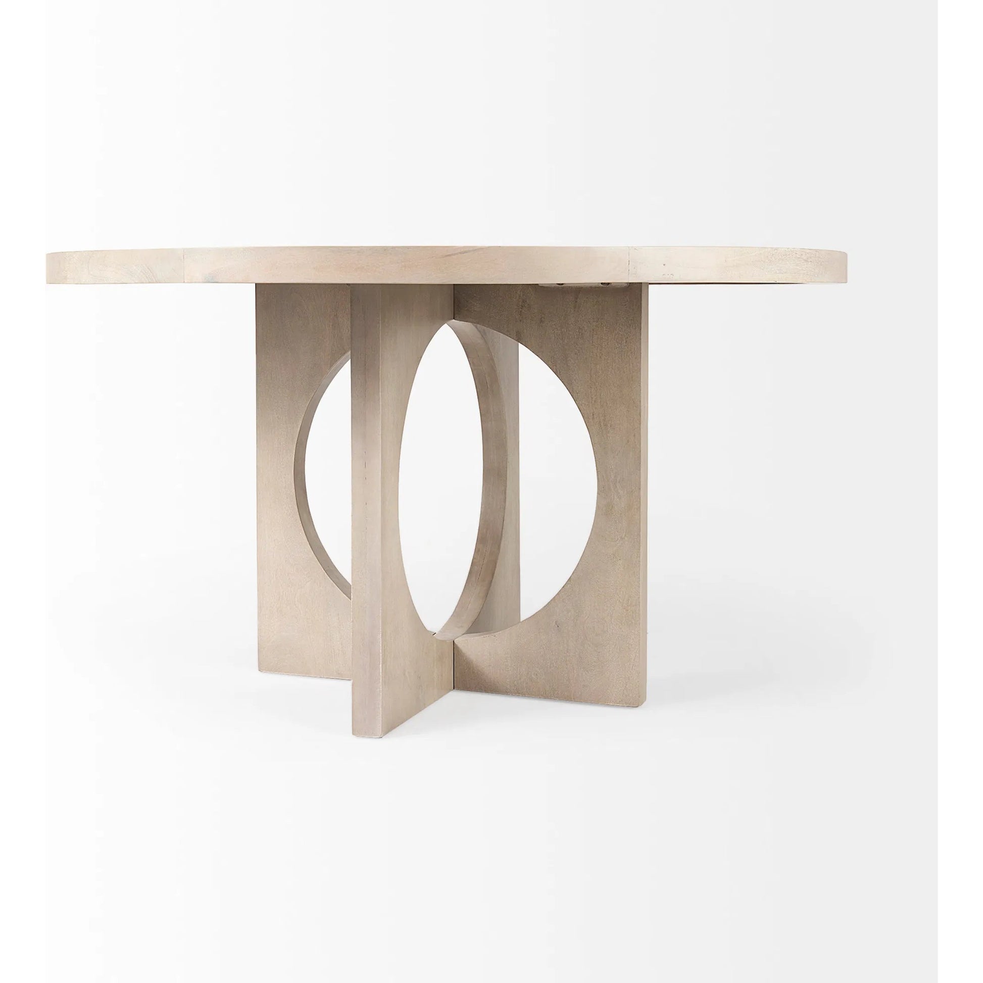 Liesl Dining Table by Mercana. Made from solid wood in a transitional style.