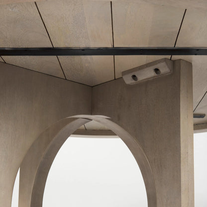 Liesl Dining Table by Mercana. Made from solid wood in a transitional style.