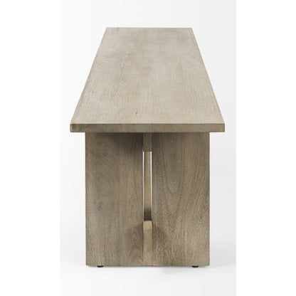 Aida Bench by Mercana. Made from solid wood in a transitional style.