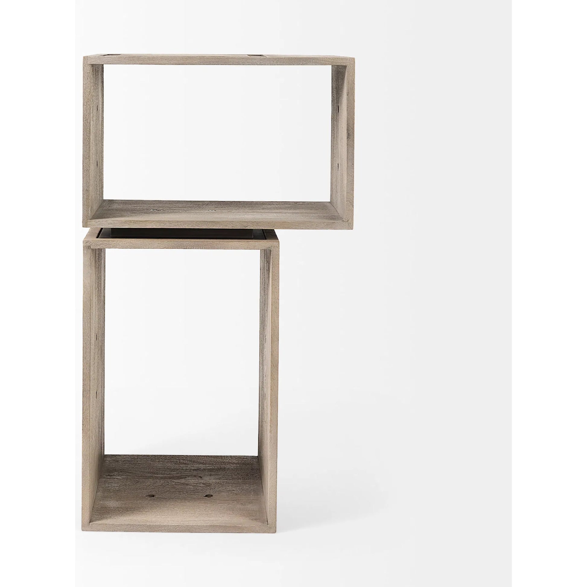 Simul Shelving Unit by Mercana in light brown. Made from wood in a unique style.