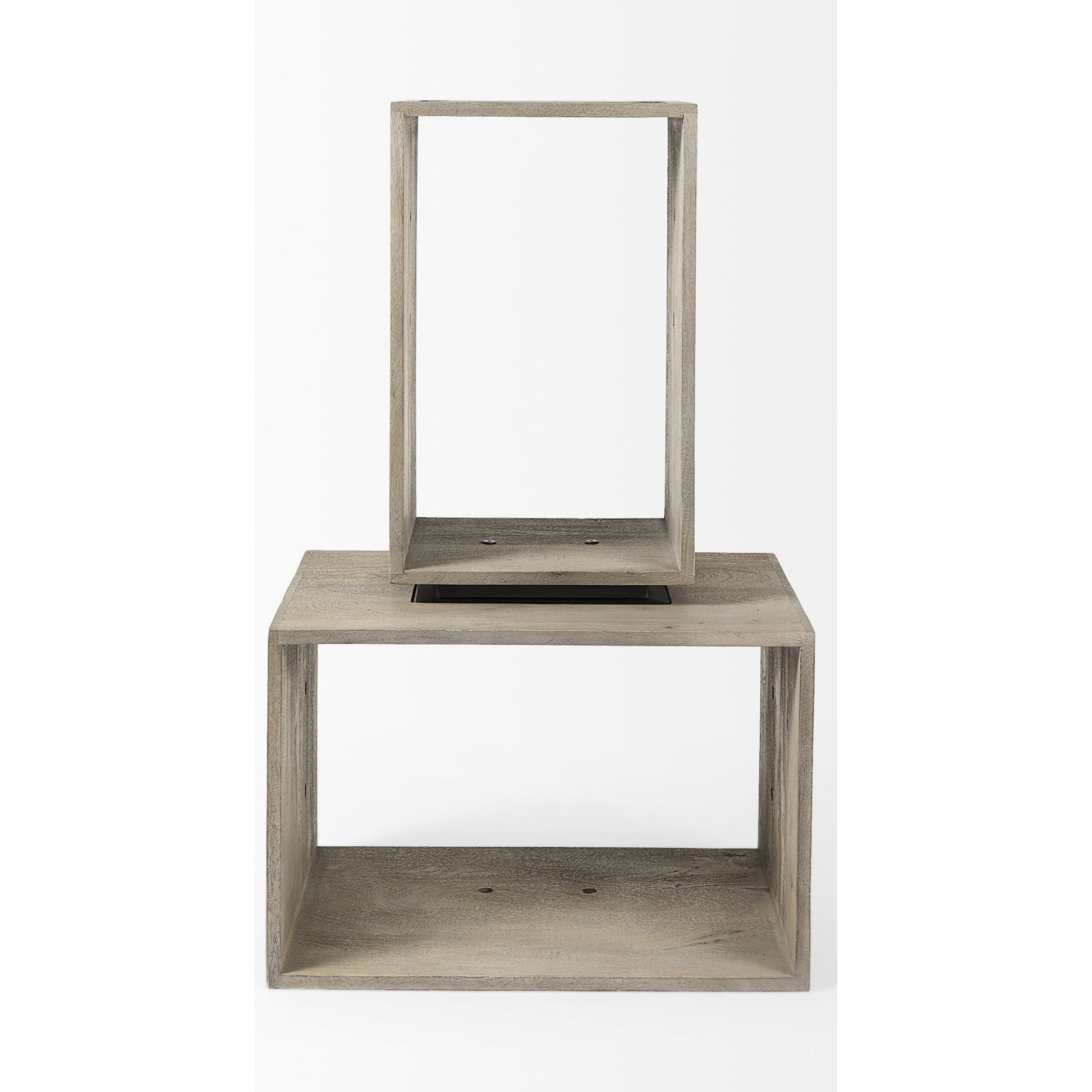 Simul Shelving Unit by Mercana in light brown. Made from wood in a unique style.