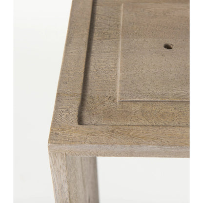 Simul Shelving Unit by Mercana in light brown. Made from wood in a coastal style.