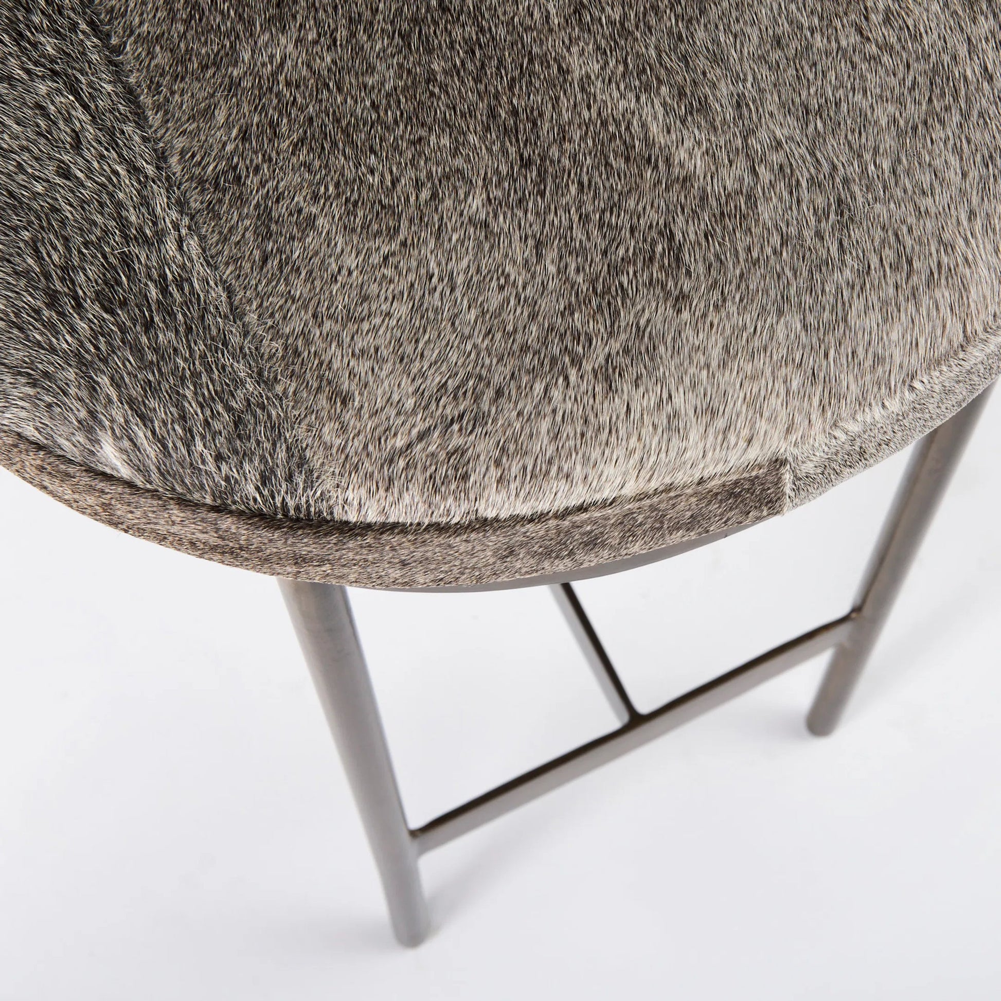 Millie Hide Seat Bar/Counter Stool by Mercana. Made from metal in a unique style.