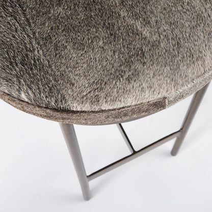 Millie Hide Seat Bar/Counter Stool by Mercana. Made from metal in a unique style.