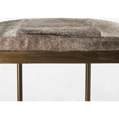 Millie Hide Seat Bar/Counter Stool by Mercana. Made from metal in a unique style.