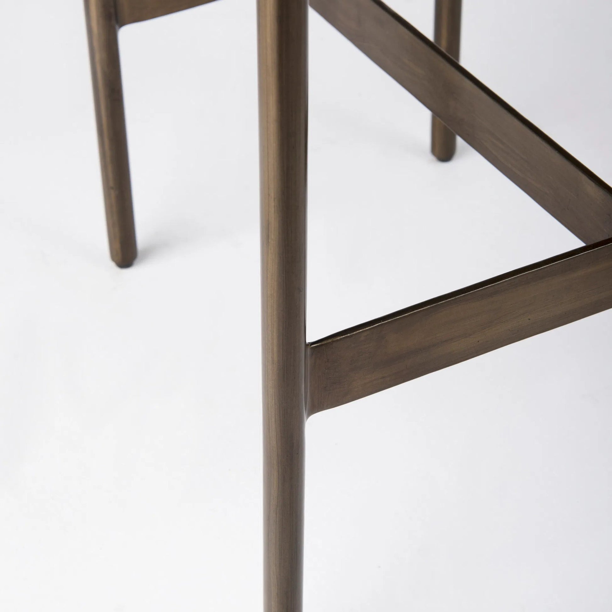Millie Hide Seat Bar/Counter Stool by Mercana. Made from metal in a unique style.