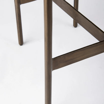 Millie Hide Seat Bar/Counter Stool by Mercana. Made from metal in a unique style.