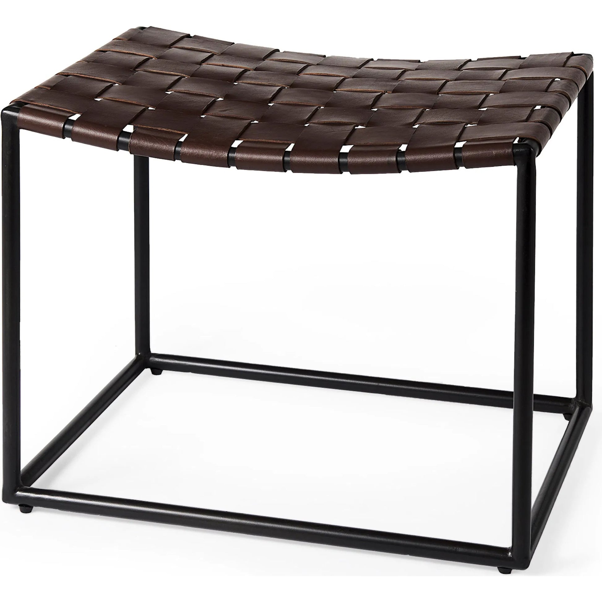 Clarissa Bench by Mercana. Made from leather, metal in a traditional style.