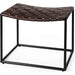 Clarissa Bench by Mercana. Made from leather, metal in a traditional style.