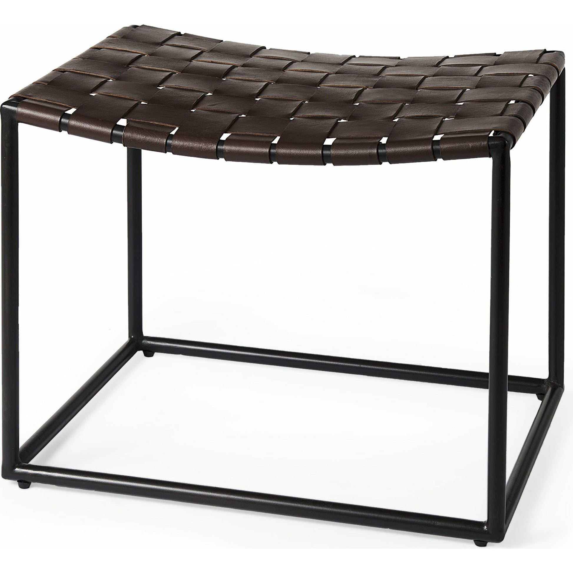 Clarissa Bench by Mercana. Made from leather, metal in a traditional style.