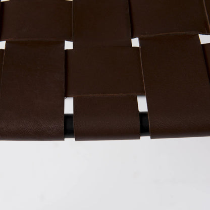 Clarissa Bench by Mercana. Made from leather, metal in a traditional style.