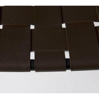 Clarissa Bench by Mercana. Made from leather, metal in a traditional style.