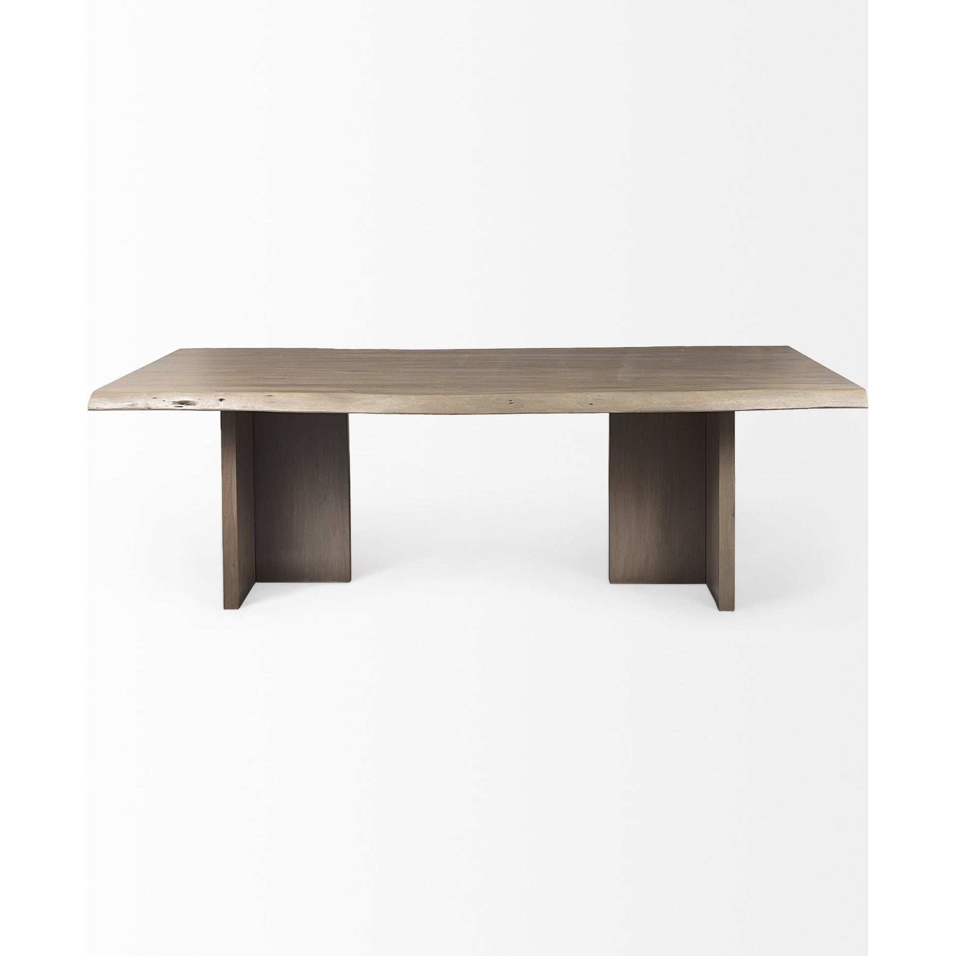 Konstantin Dining Table by Mercana in natural. Made from wood in a transitional style.