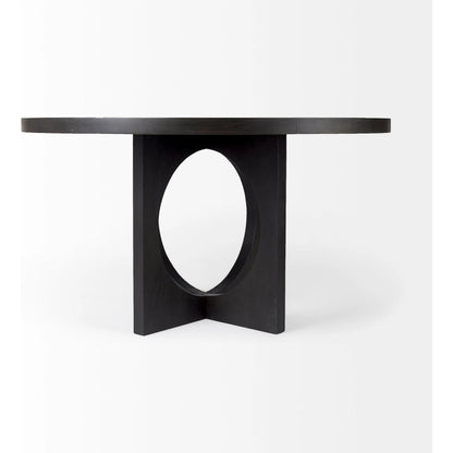 Liesl Dining Table by Mercana. Made from solid wood in a transitional style.