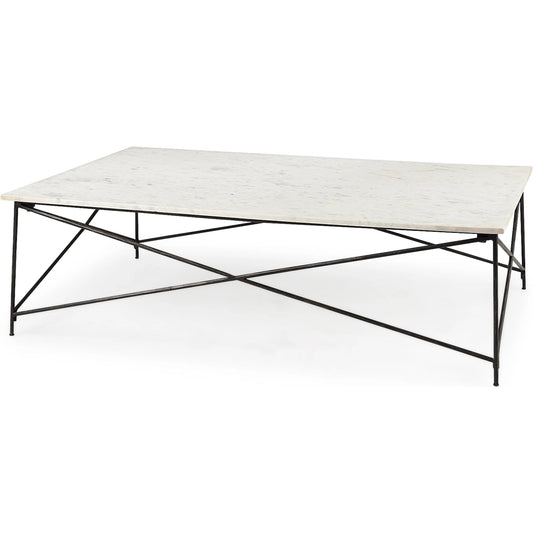 001 SI-2369476 | Primary Silo | Lorlei Coffee Table by Mercana in white. Made from stone in a unique style.