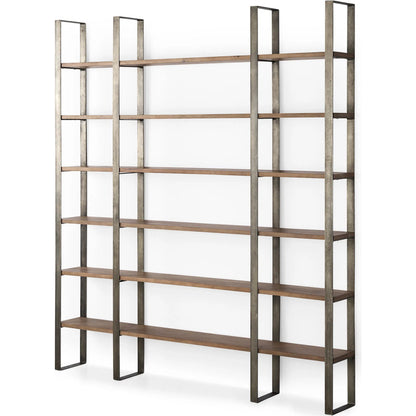 Taunton Shelving Unit by Mercana. Made from metal, wood in a modern style.