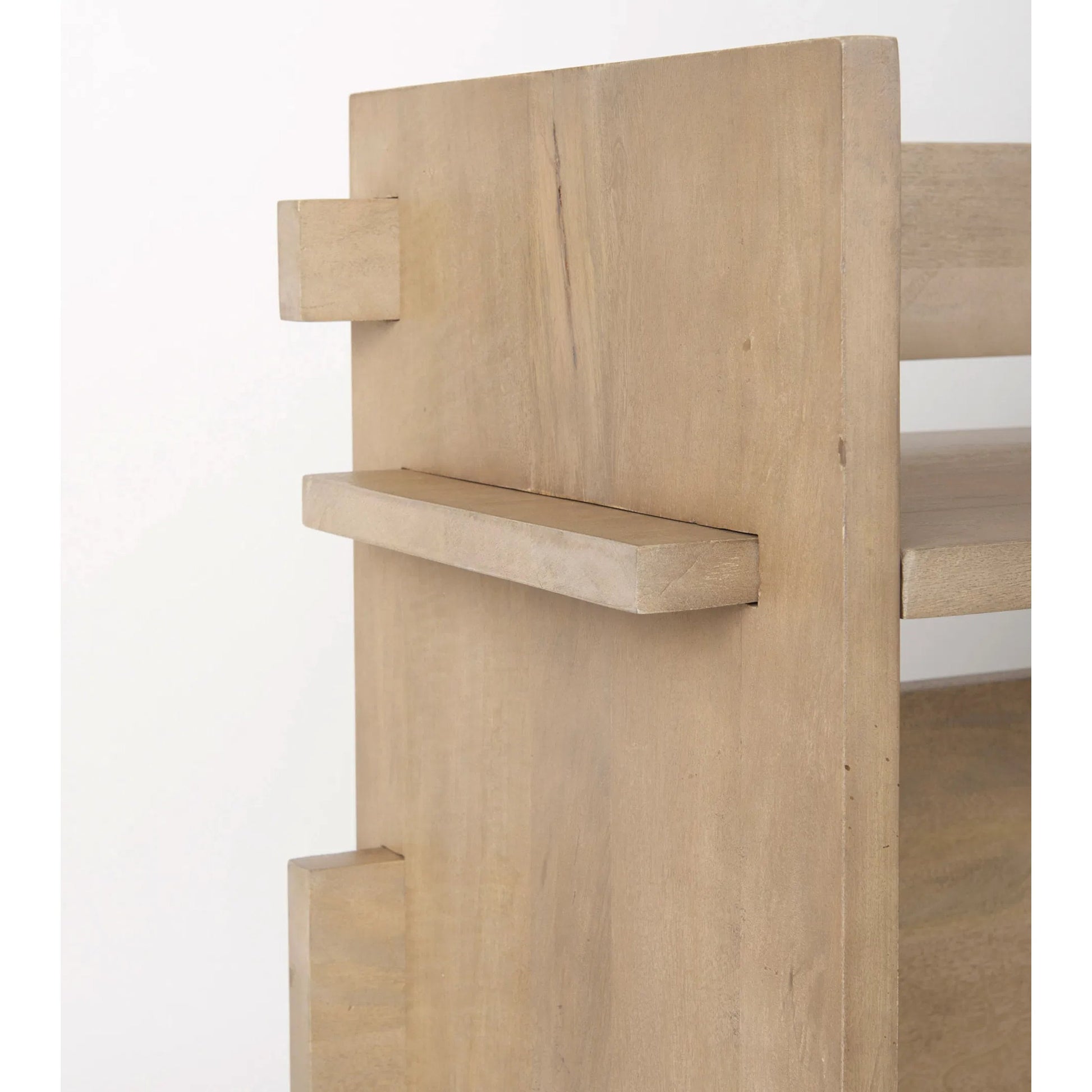 Aida Console Table by Mercana in gray. Made from solid wood in a transitional style.