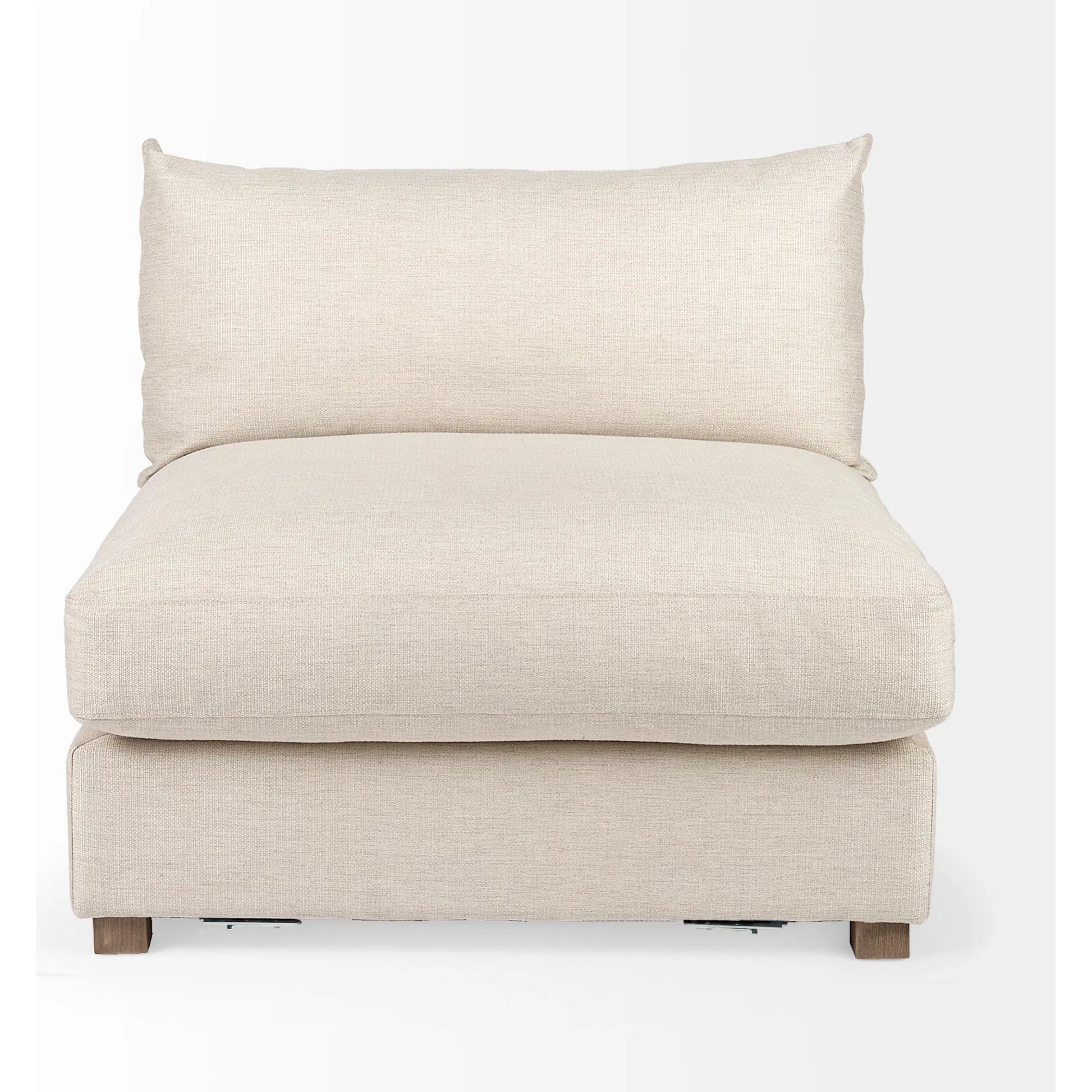 Valence Cream Modular Sofa Elements by Mercana in cream. Made from unique in a transitional style.