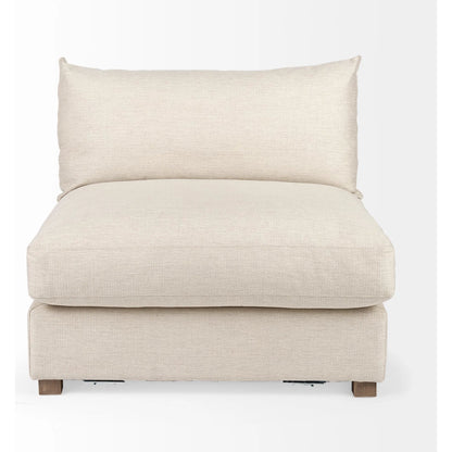 Valence Cream Modular Sofa Elements by Mercana in cream. Made from unique in a transitional style.